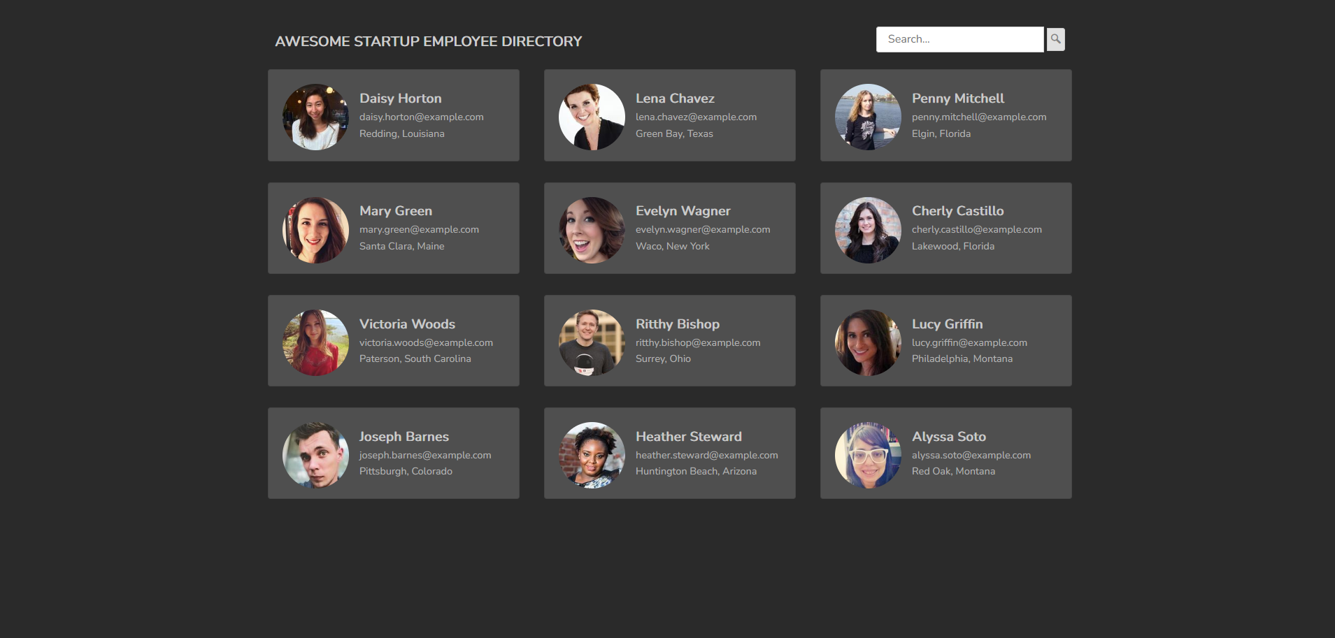 Public API Requests and Modals Screenshot