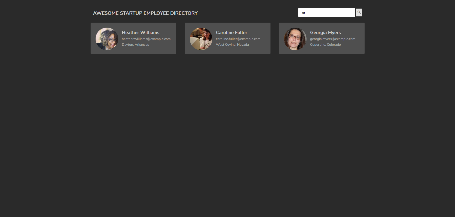 Public API Requests and Modals Screenshot