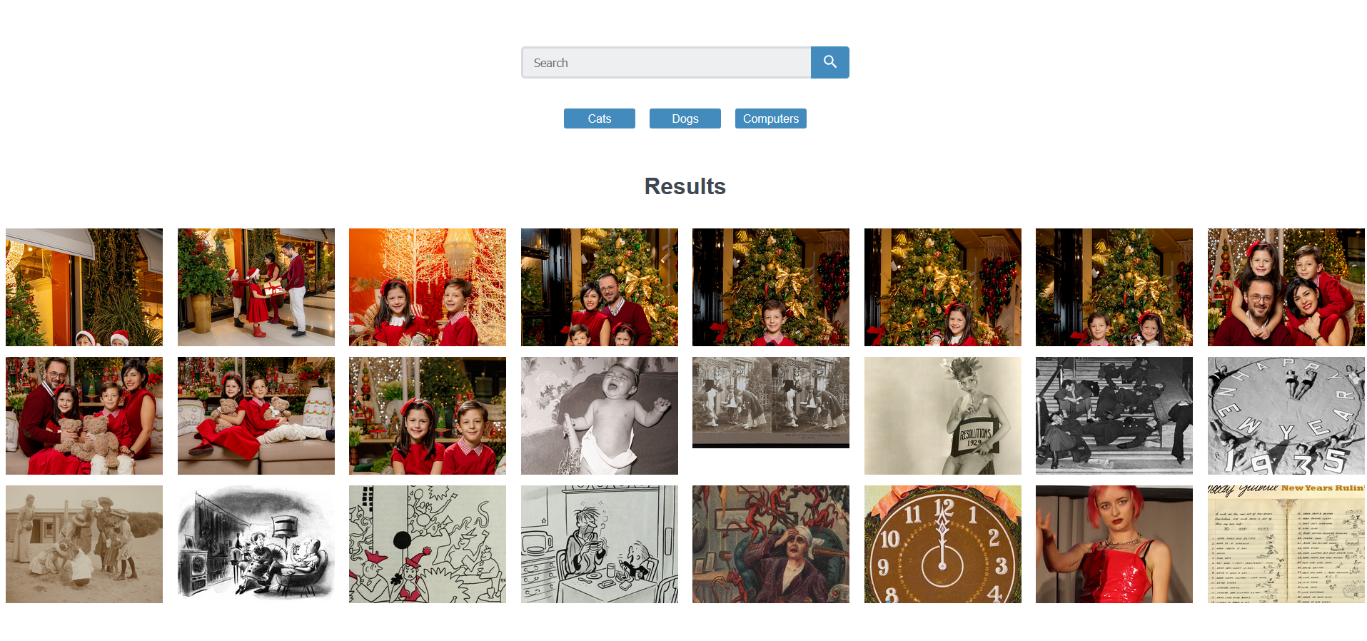 React Gallery App Screenshot
